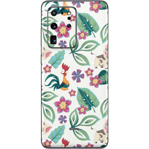 Disney Princess Moana Pua and Heihei Pattern Galaxy S20 Ultra 5G Skin
